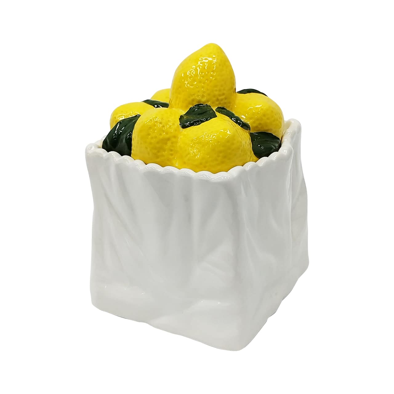 7" Lemon Ceramic Sugar Jar with Lid by Ashland®